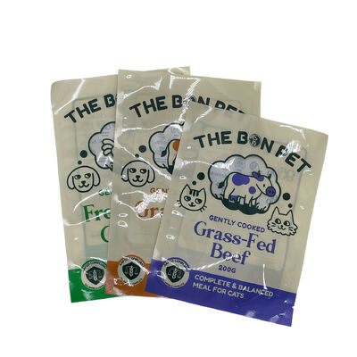 Kantong Segel Tiga Sisi Cetak Kustom Cocok Untuk Pengemasan Makanan Termasuk Makanan Ringan Permen Kopi Teh Bubuk Dan Makanan Kering Dengan Takik Sobek Dan Resleting