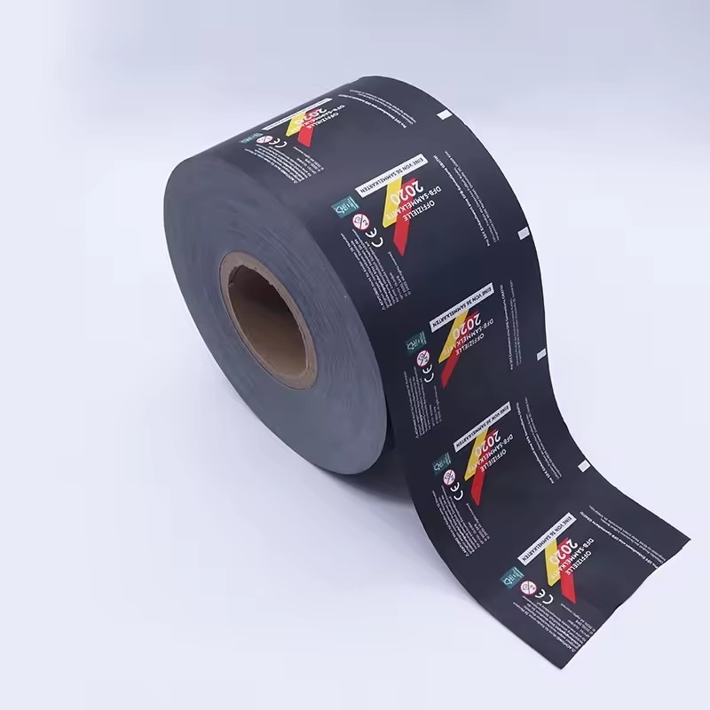 Custom Print Plastic Foil Laminated Heat Sealable Flexible Roll Stock Film Untuk Makanan