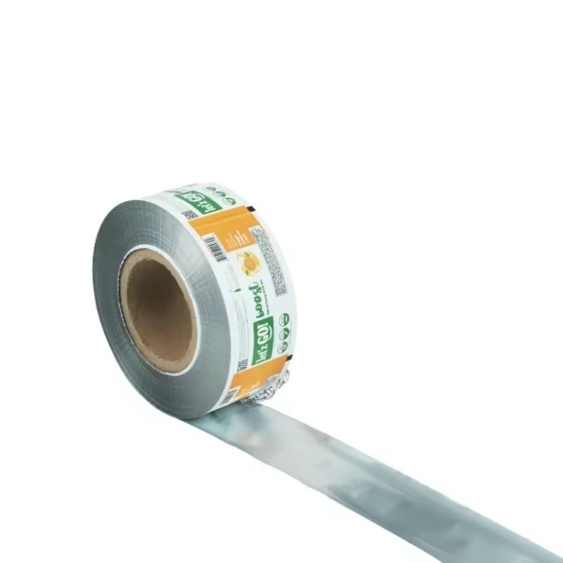 Percetakan kustom Kemasan kantong otomatis Pemasangan makanan Plastik Laminasi Foil Aluminium Roll Film Cookie Kemasan makanan