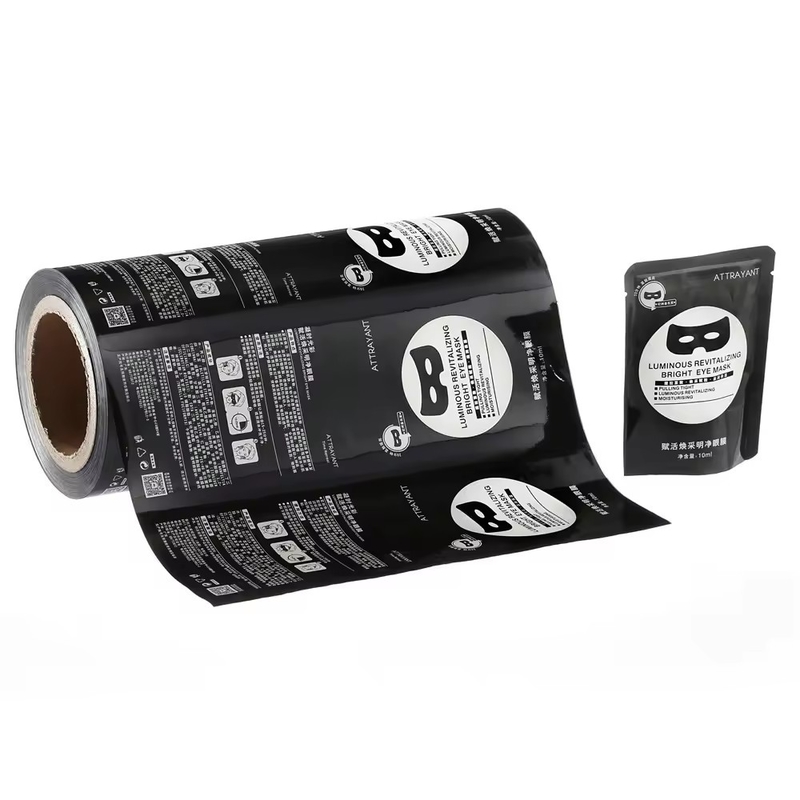 Custom Print Flexible Food Packaging Roll Stock Film Untuk Potongan Dan Potongan Keju Bumbu Biskuit Kue Saus Permen