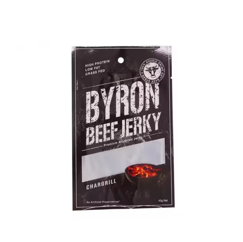 Disesuaikan dicetak plastik yang dapat digunakan kembali Clear Vacuum Seal Zipper Snack Makanan Daging Sapi Jerky Packaging Bags