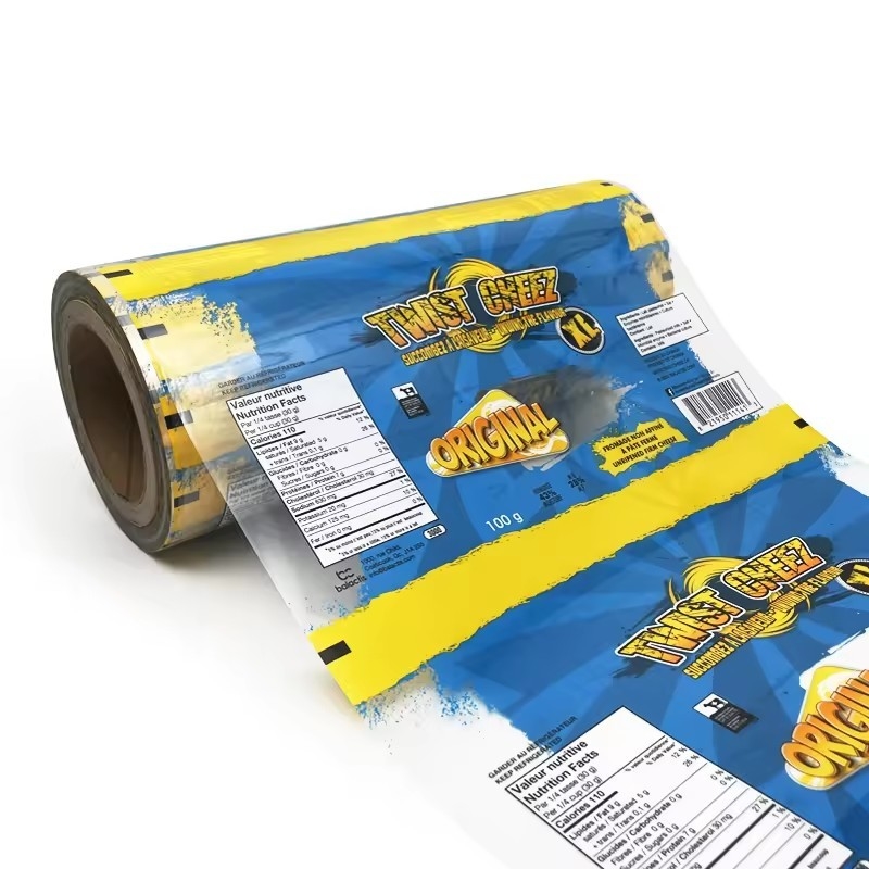Percetakan khusus bahan makanan Plastik Film Roll Mesin pengemasan otomatis Parfum Keju Serbuk Makanan EVOH PE Material Tran