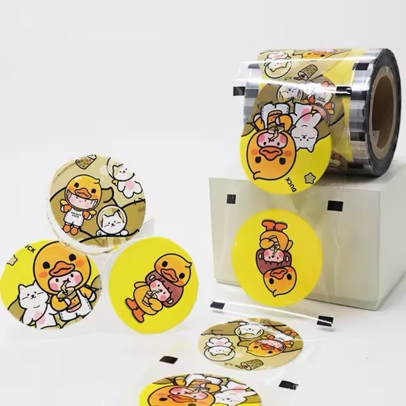 Custom Bubble Tea Sealing Film Plastic Cup Paper Sealing Film Untuk PP Cup Paper Cup