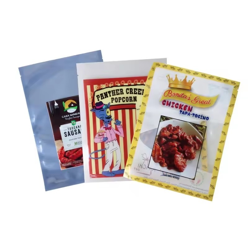 Laminated Custom Printed Transparan Plastik Mylar Seafood Packaging Vacuum Sealed Frozen Bag Bag