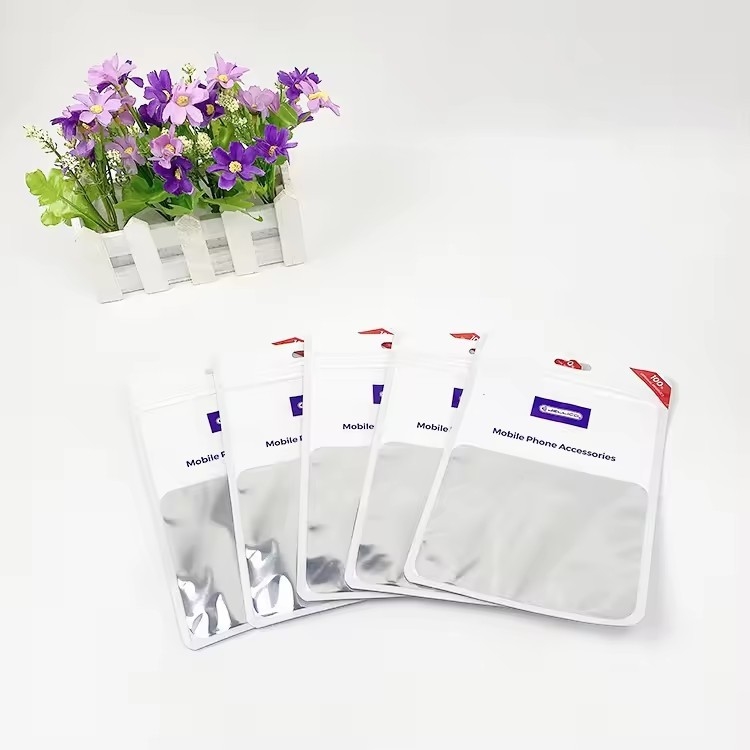Kualitas tinggi Custom Waterproof Mylar Ziplock Bags Mini Tiga Sisi Seal Plastik Packaging Bag Aluminium Foil Bag