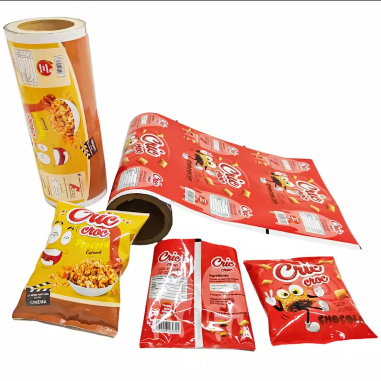 Plastik Printed Packaging Sachet Hot Lamination Food Snack Bag BOPP PET Aluminium CPP PE Potato Chip Segel Film Roll