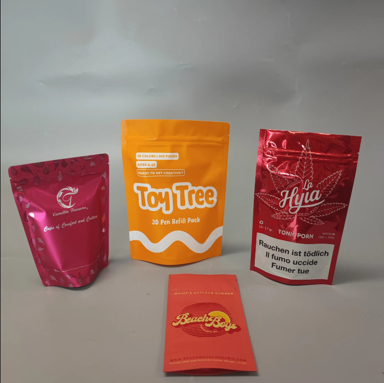 Aluminium Foil Cosmetic Sachet Custom Printed Mylar Three Side Seal Bag Untuk Fical Mask Packaging Mylar Bag