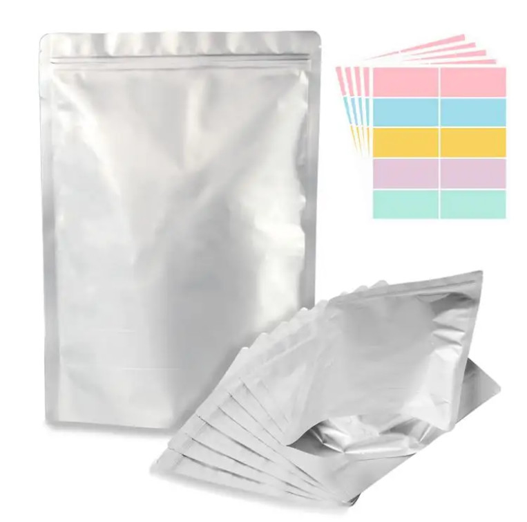 Custom Printed Matt Foil Plastic Food Reselable Packaging Bolsa Aluminium Zipper Stand Up Bag dengan Zipper