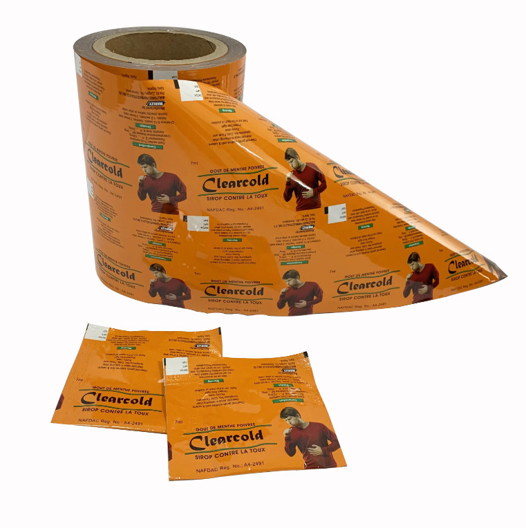 PET/AL/PE Komposit Bag Komposit Film Percetakan Gulung Atau Pharmaceutical Sachet Packaging Roll