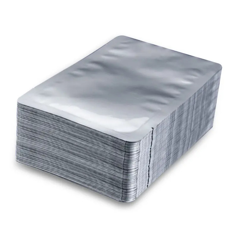 Perak Food Grade Autoclave Vacuum Heat Sealable Plain Aluminium Foil Mylar Bag Open Top Packing Bulk Food Storage Retort Bag