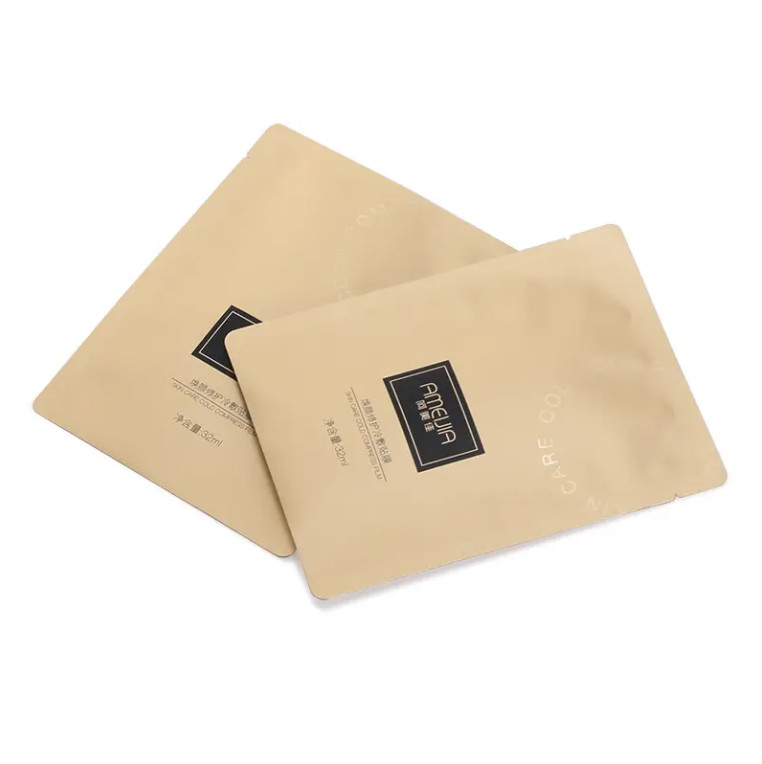 Tas Sampel Kosmetik Foil Aluminium Kecil 3 Sisi Disegel Kantong Kantong Flat Untuk Lotion Skincare Cream Paket