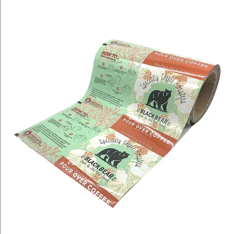 Kemasan otomatis Biodegradable Plastic Film Chips Roll Film Sachet Plastic Film Untuk Snack
