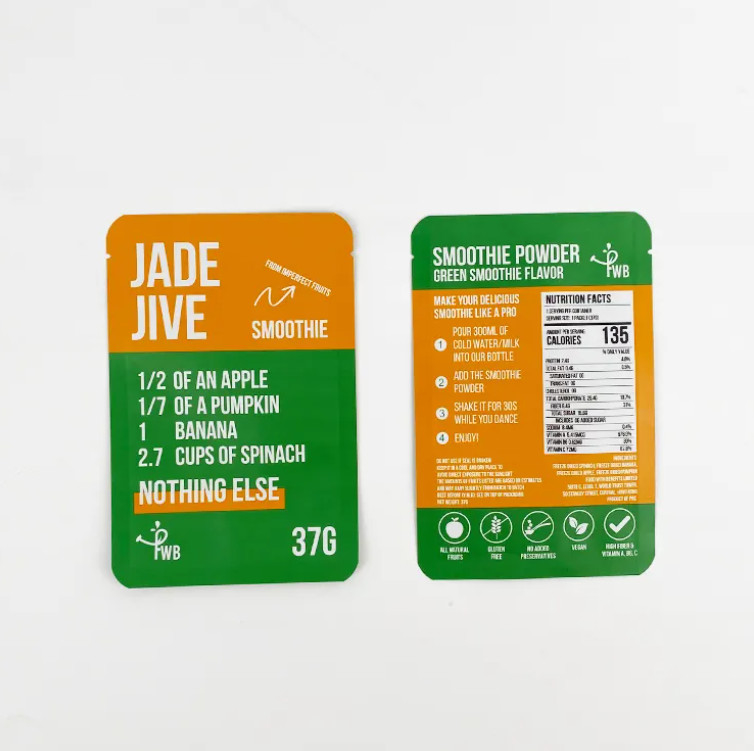 Tas Stand-Up Segel Tiga Sisi Mat Finished Side Gusset Snack Packaging Bag Dengan Desain Kantong Makanan