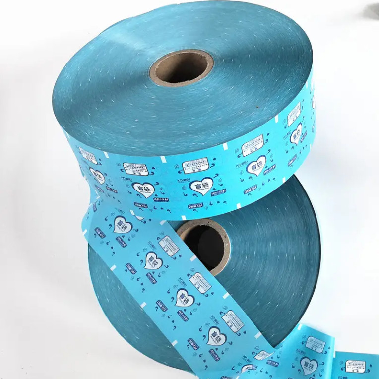 Custom Printed Heat Seal PET BOPP Plastic Roll Film Candy And Chocolate Food Packaging, Aluminium Foil Film Stock dengan pesanan