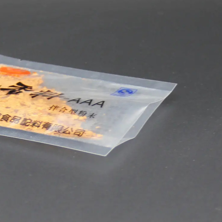 Eco Friendly Custom Printed Plastic Small Bag Spice Sugar 3 Side Sealing Transparent Food Packaging Sachet