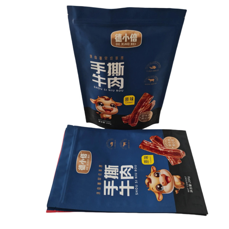PET/VMPET/PE Matte Vertical Zipper Bag dengan Percetakan UV High For Barrier