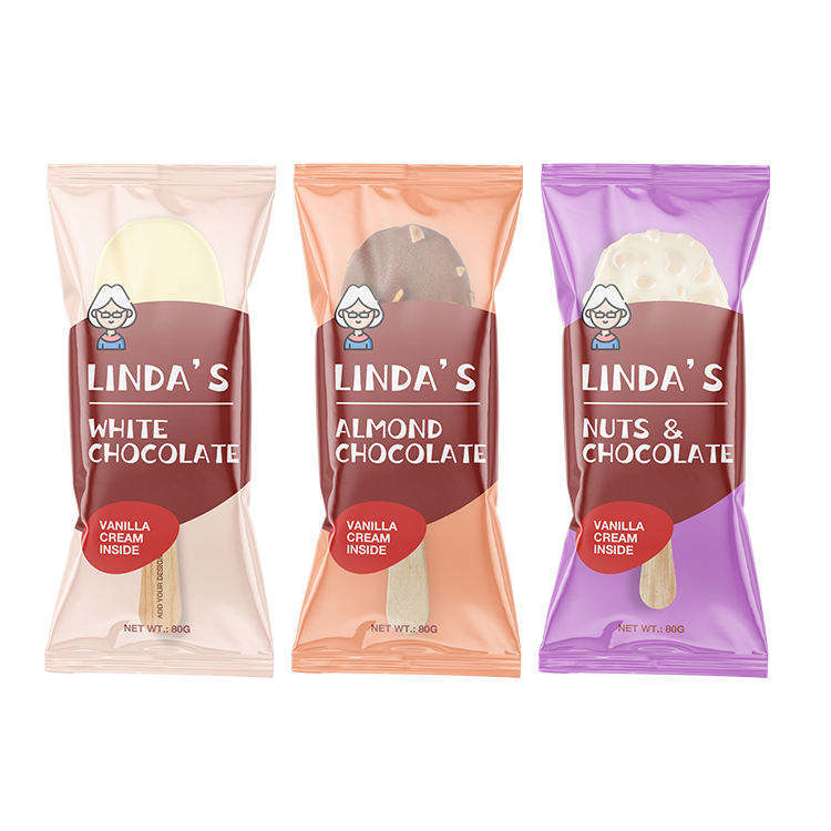 Film Gulungan Plastik Kemasan Makanan Cetak Kustom Kemasan Es Krim Aluminium Foil Dilaminasi