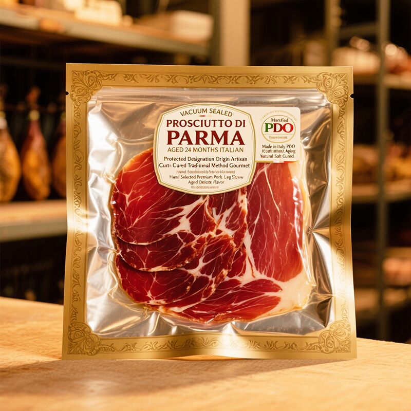 Logo yang disesuaikan 3 Sisi Penutup Kemasan Plastik Penyimpanan Makanan Mylar Vacuum Kantong Segel Ikan Kemasan Makanan Kantong Vakum Dengan Logo